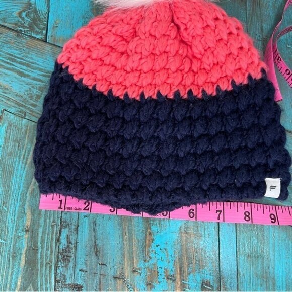 FABLETICS Pink &  Navy Blue Knit Toque - Picture 5 of 6
